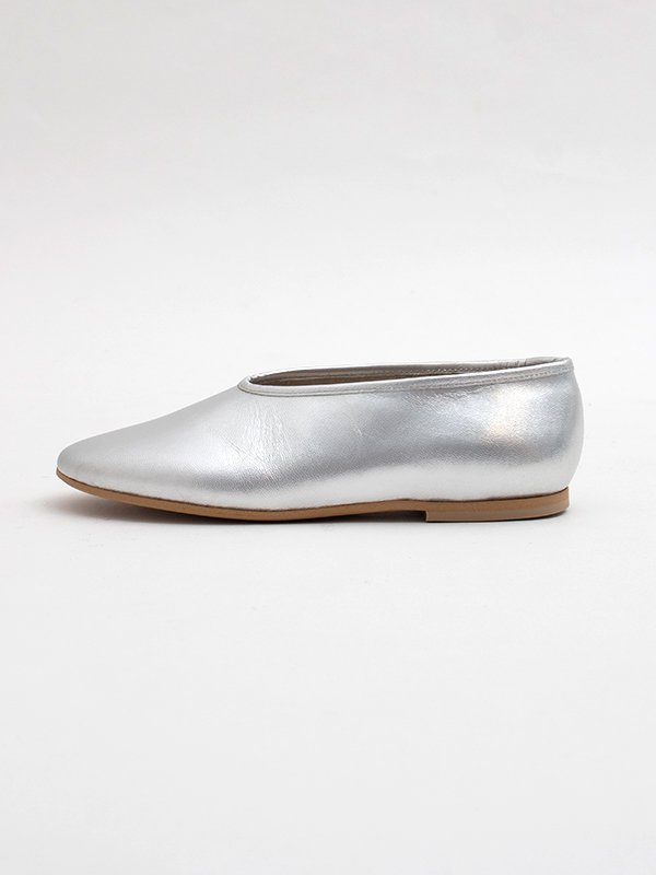 Silver leather folk shoes-シルバーレザーフォークシューズ-COSMIC WONDER（コズミックワンダー）通販| st  company