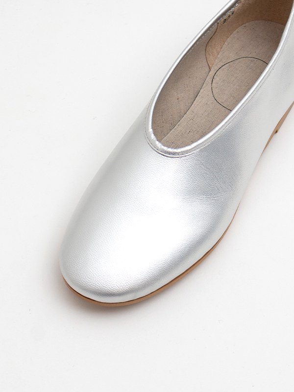 Silver leather folk shoes-シルバーレザーフォークシューズ-COSMIC WONDER（コズミックワンダー）通販| st  company