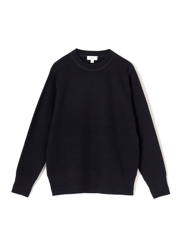 C/C CREW NECK THERMAL SWEATER-コットンカシミヤクルーネックサーマル