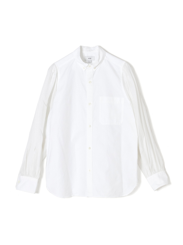 3年保証 即日出荷 HYKE OXFORD VOILE B.D. SHIRT ブルー サイズ1 | www