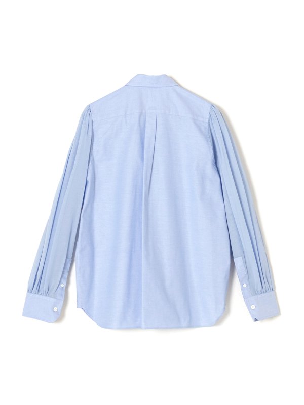 人気の福袋 最新発見 HYKE OXFORD VOILE B.D. SHIRT ブルー サイズ1 M