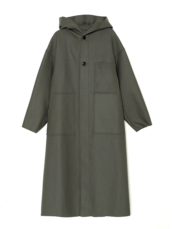 HYKE ハイク Melton Hooded Work Coat コート - アウター