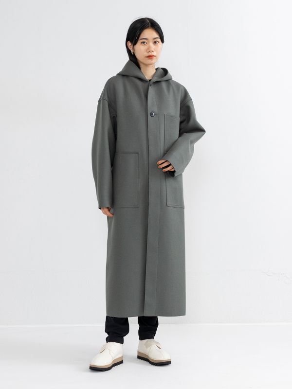 HYKE ハイク Melton Hooded Work Coat コート - アウター