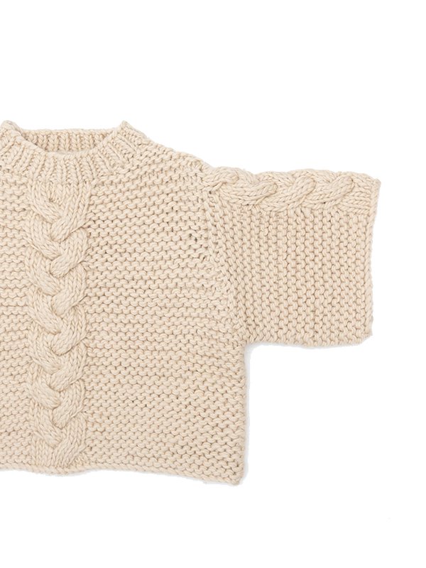 HYKE新品☆ハイクケーブルウールニットCABLE-KNIT SWEATER