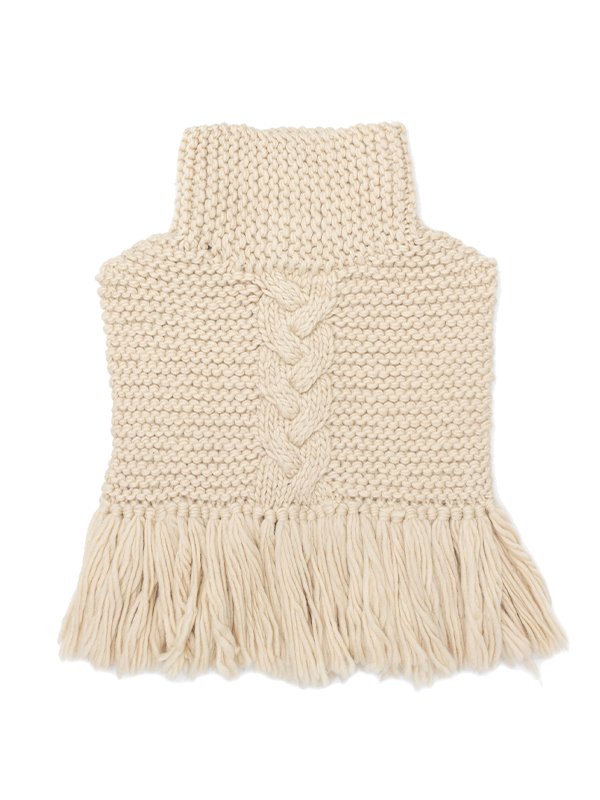 HYKE CABLE-KNIT SWEATER NECK WARMER