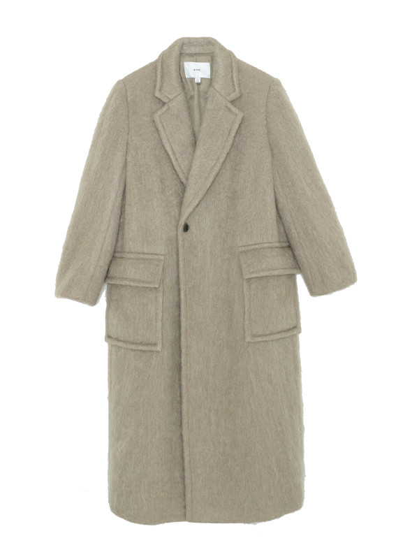 MOHAIR DOUBLE-BREASTED COAT-モヘアダブルブレステッド