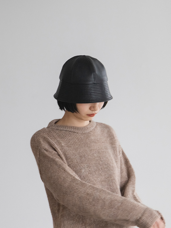 Apple leather sailor hat-アップルレザーセイラーハット-KIJIMA