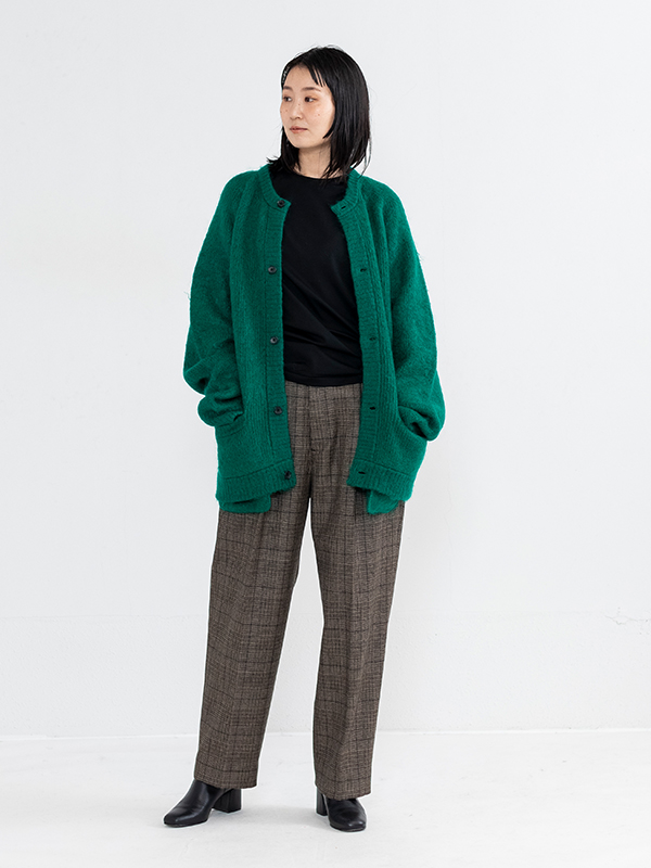 ビタミンカラーのハーモニー stein KID MOHAIR CARDIGAN GREEN - 通販