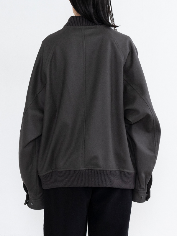 送料無料/プレゼント付♪ OVERSIZED MELTON STUDIUM JACKET | www