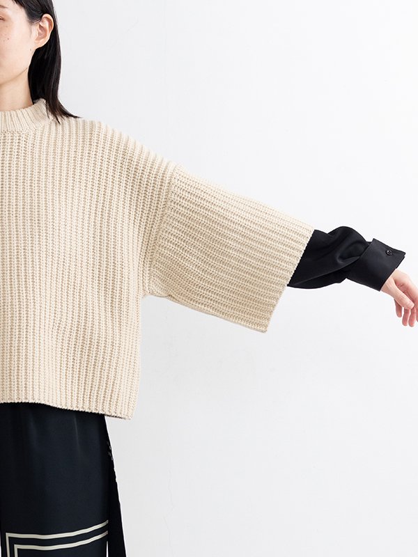 RIBBED CROPPED TOP-リブクロップトップ-HYKE（ハイク）通販| st company