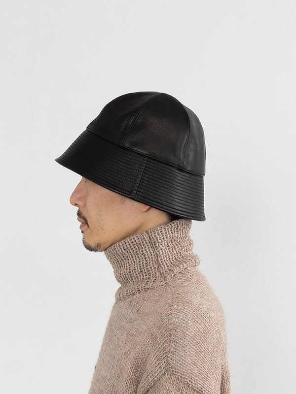 Cow leather sailor hat-カウレザーセーラーハット-KIJIMA TAKAYUKI