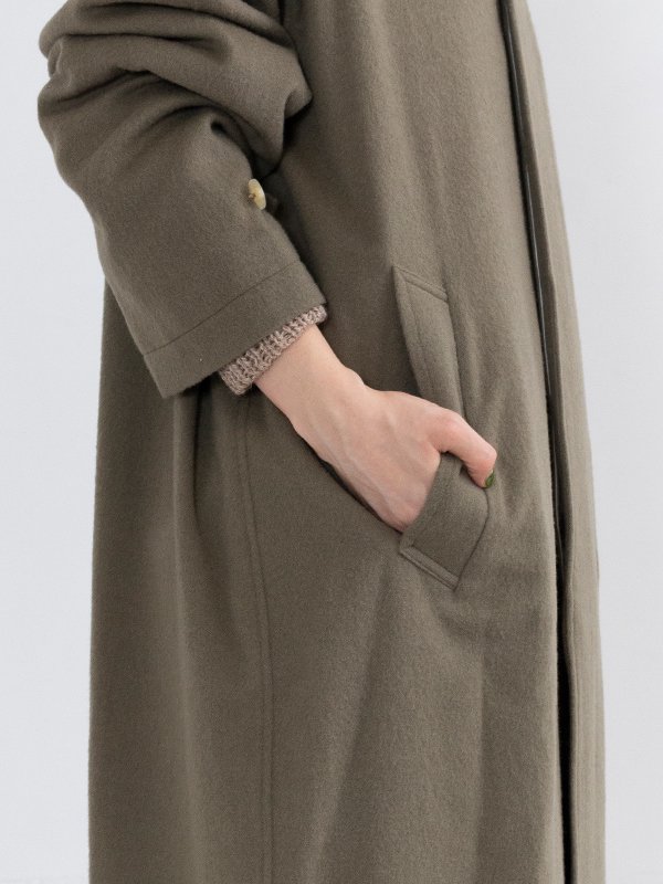 Cocoon balmacaan coat-コクーンバラマカンコート-SEEALL（シーオール）通販| st company