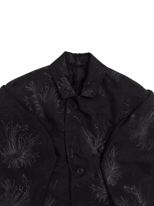Polyester jacquard wide jacket-ポリエステルジャガードワイド
