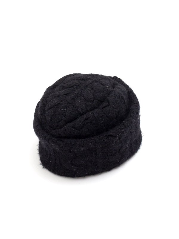 Cable knit garrison cap-ケーブルニットギャリソンキャップ-KIJIMA