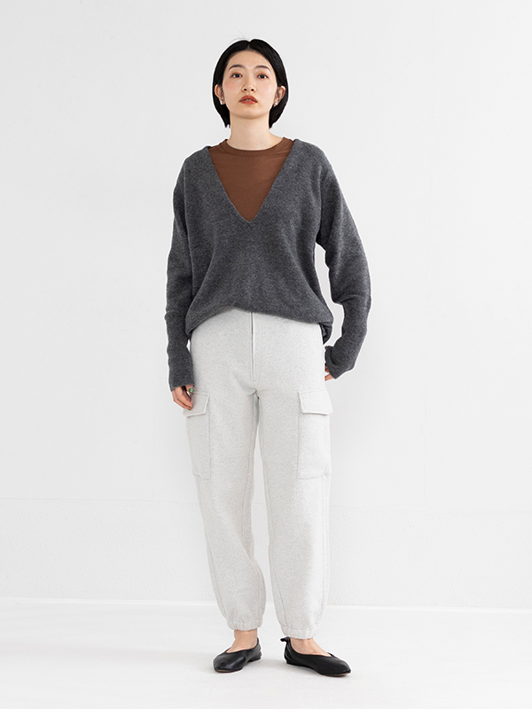 Loop yarn jogger pants-ループヤーンジョガーパンツ-PHEENY