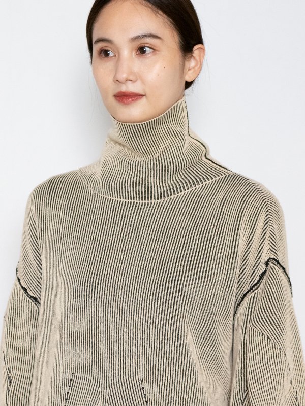 クリーニング済み】AKIKOAOKI Dual face knit トップス ニット