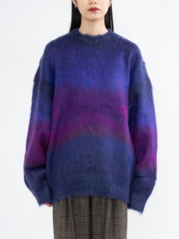 Oversized gradation mohair ls-オーバーサイズグラデーションモヘヤロングスリーブ-stein（シュタイン）通販|  stcompany