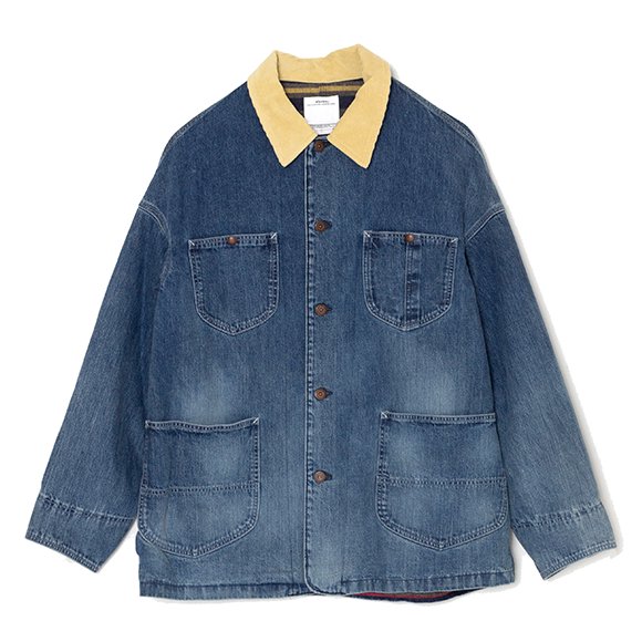 SS JUMBO COVERALL DMGD-ジャンボカバーオール-visvim