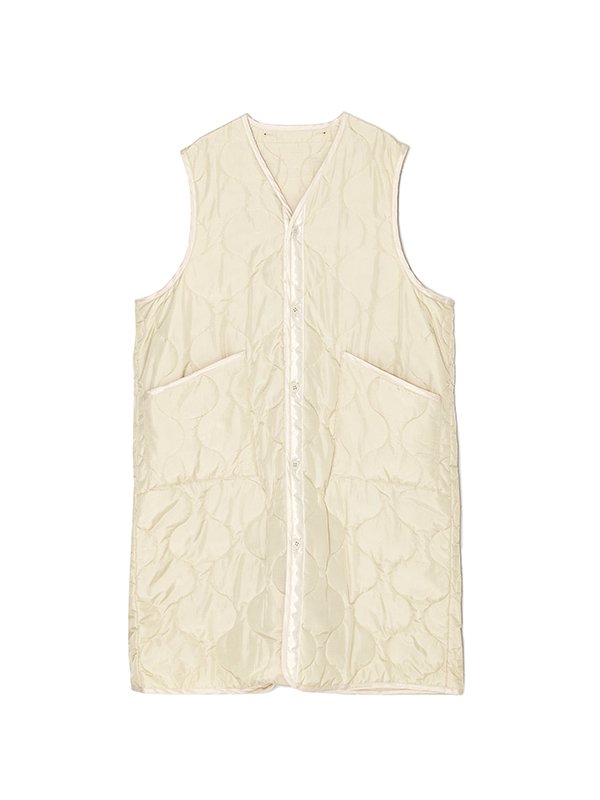 QUILTED LONG VEST-キルトロングベスト-HYKE（ハイク）通販| st company