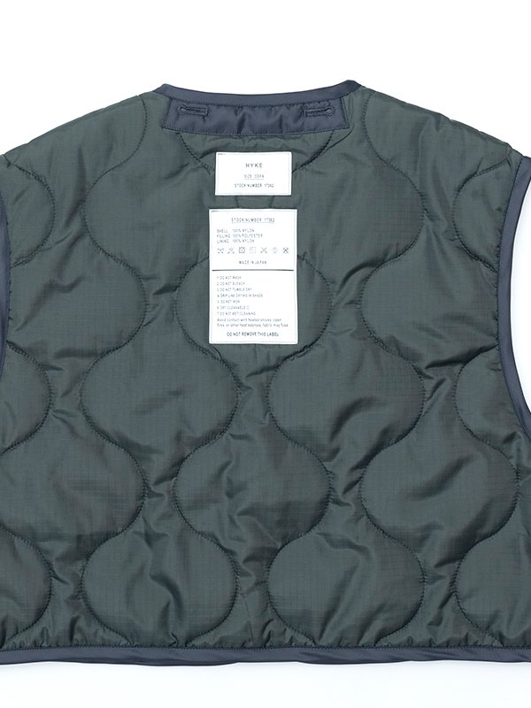 売れ筋のランキング 大人気即完売！HYKE QUILTED CROPPED VEST www.m