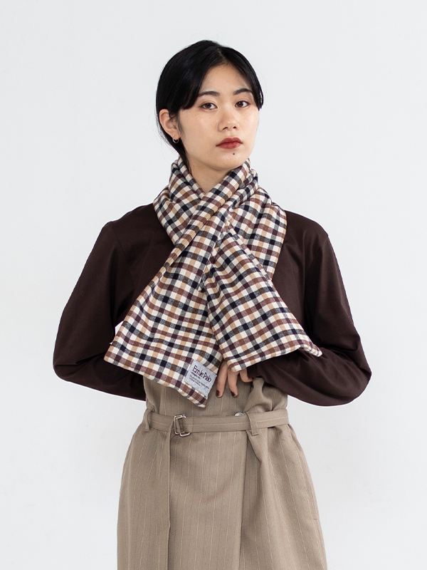 Ernie Palo 21aw Padded Check Muffler - マフラー