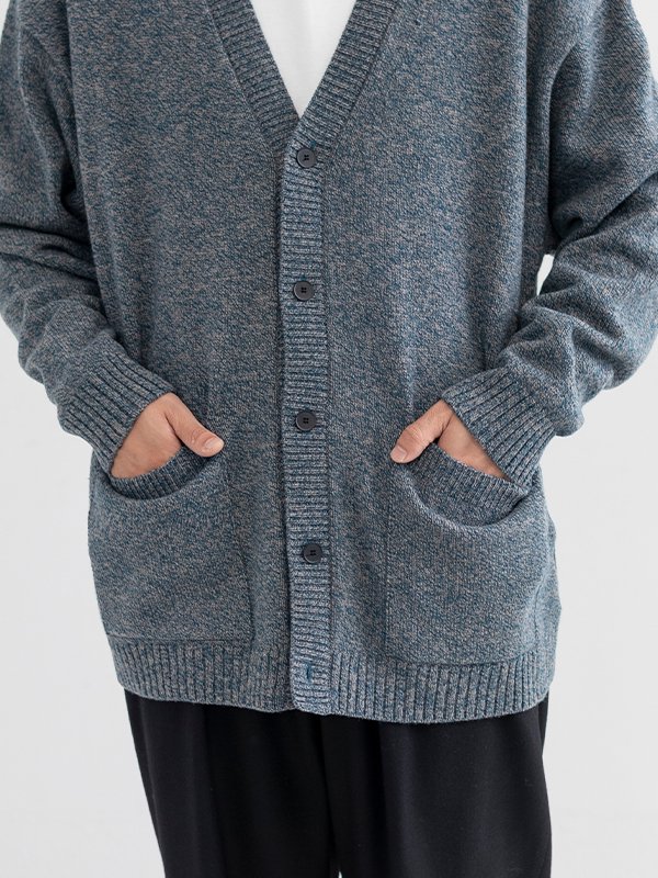 WOOL MOULINE OVERSIZED CARDIGAN カーディガン | meloprado.com.br