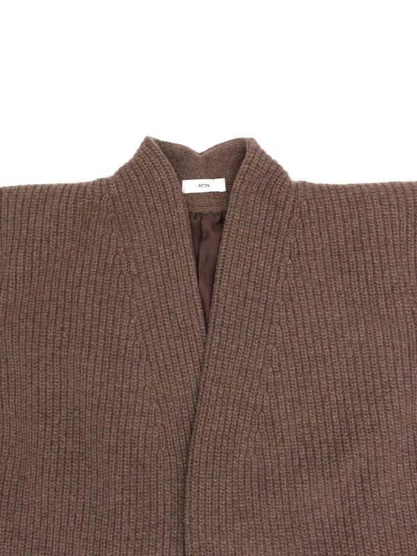 Cashmere wool cardigan-カシミヤウールカーディガン-ATON（エイトン）通販| st company