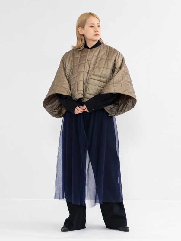 HYKE ハイク　キルティング ポンチョ 美品　1 HYKE ハイク キルティング ポンチョ 美品 1