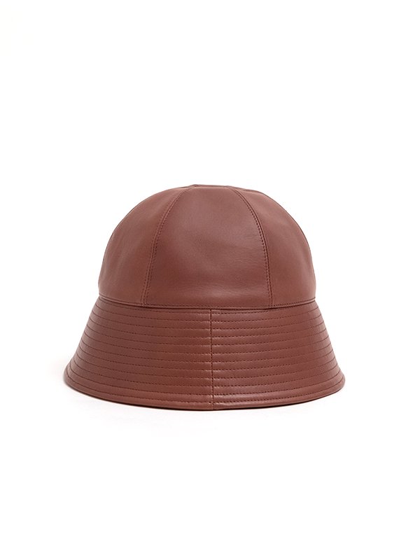 Lamb leather bucket hat-ラムレザーバケットハット-KIJIMA TAKAYUKI