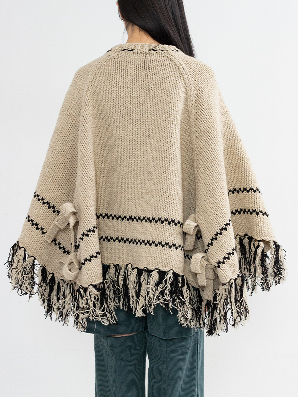 Cowichan knit poncho-カウチンニットポンチョ-BELPER（ベルパー）通販