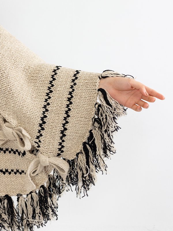 Cowichan knit poncho-カウチンニットポンチョ-BELPER（ベルパー）通販