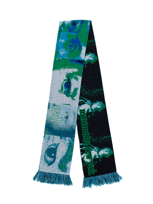 Montmartre New York Blue Oeil Scarf ストールストール