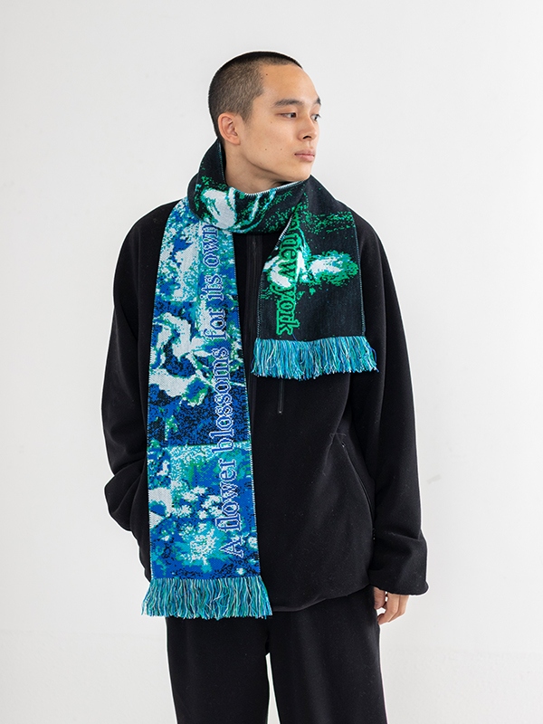 Blue oeil scarf-ブルーオイユスカーフ-MONTMARTRE NEW YORK 