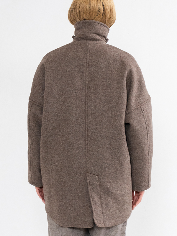 Recycled wool short coat-リサイクルウールショートコート-FLORENT ...