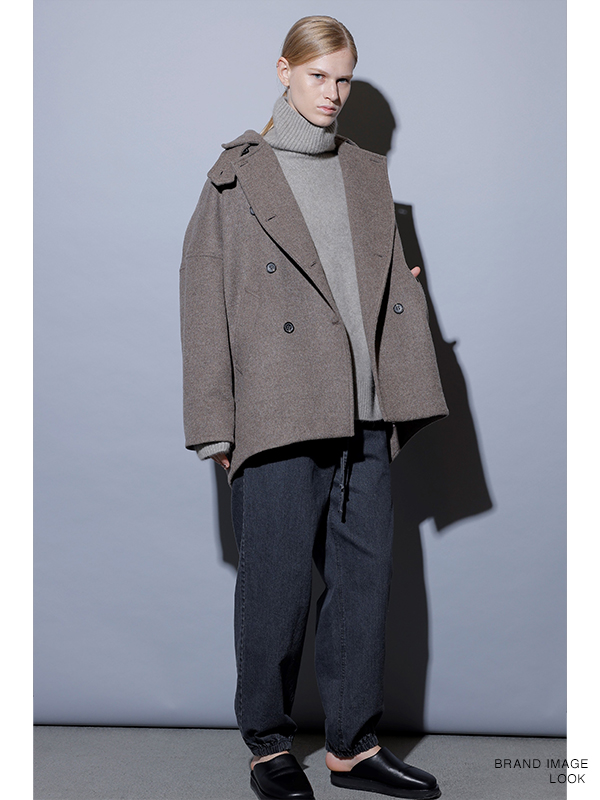 Recycled wool short coat-リサイクルウールショートコート-FLORENT ...