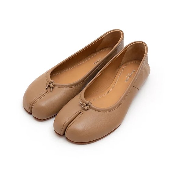 Tabi ballet shoes(vintage leather)-足袋バレエシューズ-Maison