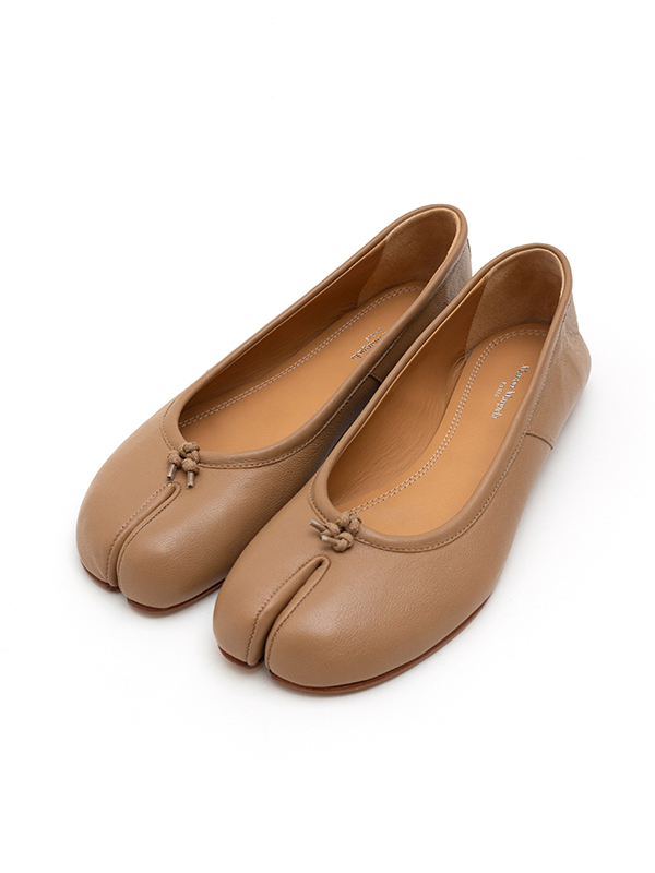 Tabi ballet shoes(vintage leather)-足袋バレエシューズ-Maison ...