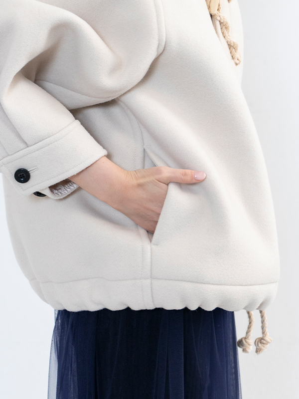 最終値下げ☆HYKE DOUBLE FACE DUFFLE ショートダッフル - www 