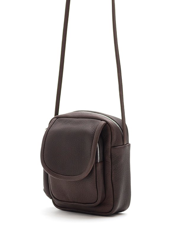 DEER SHOULDER POUCH_DARK BROWN-ショルダーポーチ-Aeta