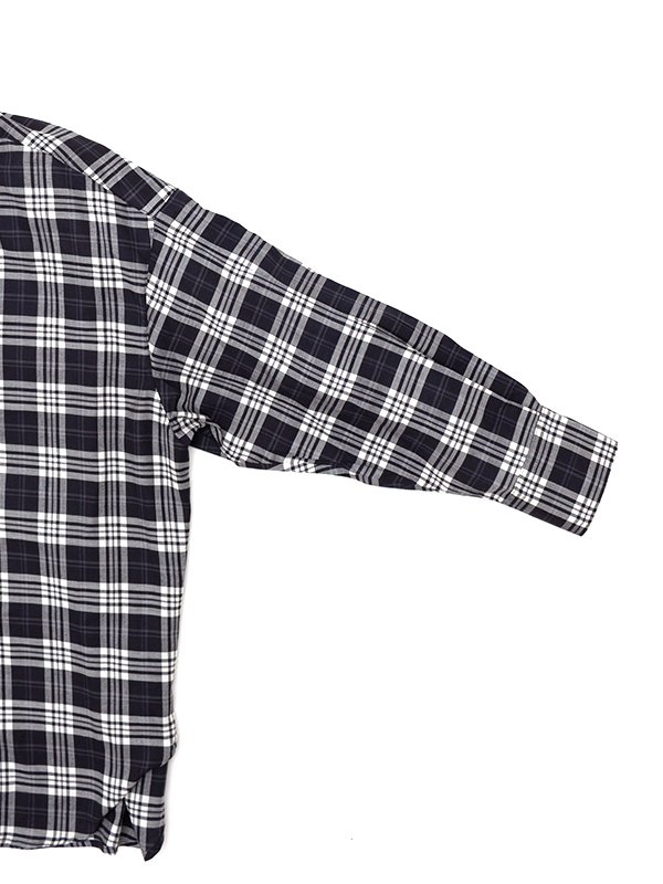 Cotton twill check shirt-コットンツイルチェックシャツ-FLORENT
