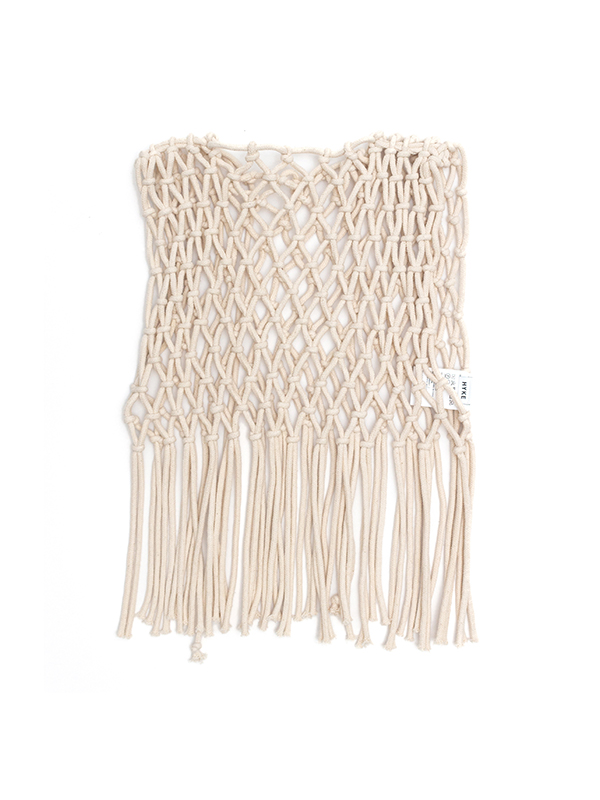 ROPE NET CROPPED TOP-ロープネットクロップドトップ-HYKE（ハイク）通販| st company