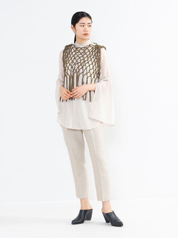 HYKE ハイク ROPE NET CROPPED TOP | www.causus.be