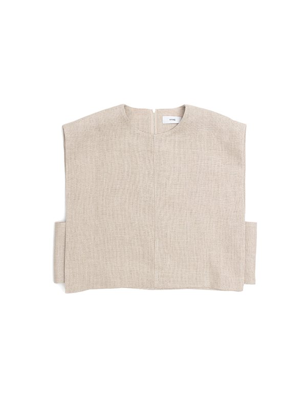 LINEN CROPPED TOP-リネンクロップドトップ-HYKE（ハイク）通販| st