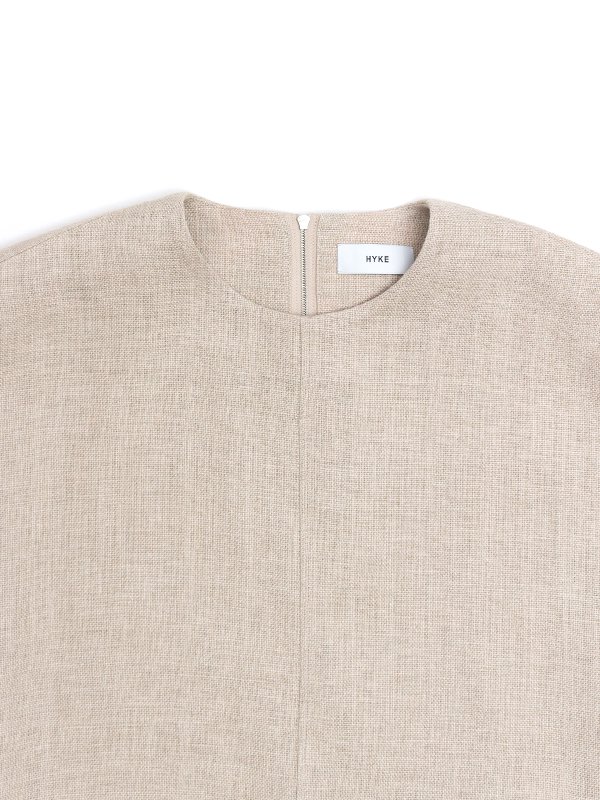 LINEN CROPPED TOP-リネンクロップドトップ-HYKE（ハイク）通販| st