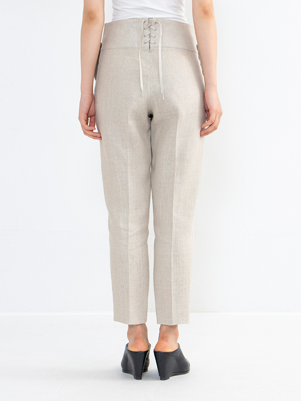 LINEN MARINE CROPPED PANTS-リネンマリンクロップドパンツ-HYKE（ハイク）通販| st company