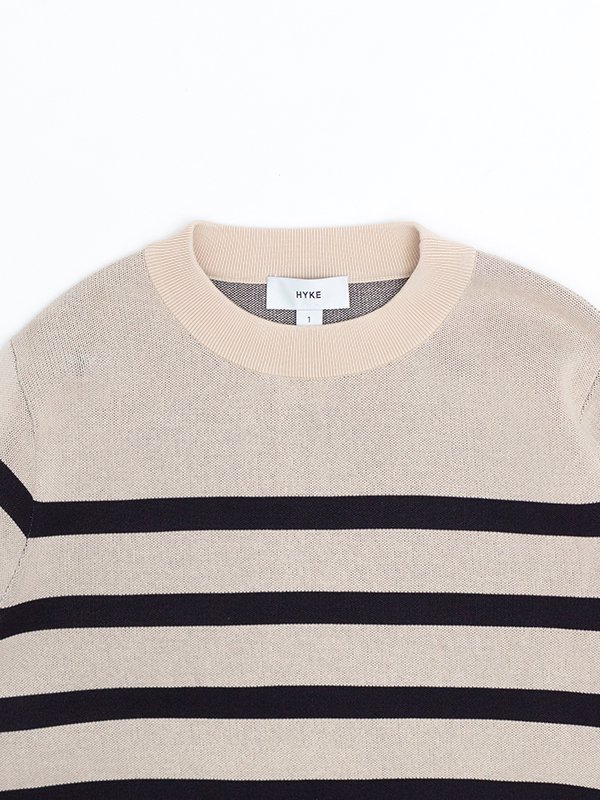 HYKE ハイク STRIPED SWEATER CROP TOP www.grupo-syz.com