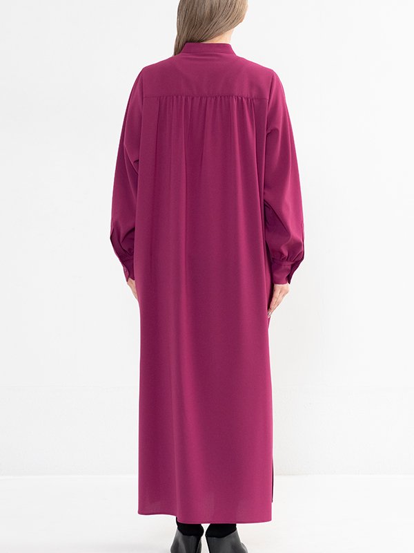 MAXI SHIRT DRESS-マキシシャツドレス-HYKE（ハイク）通販| st