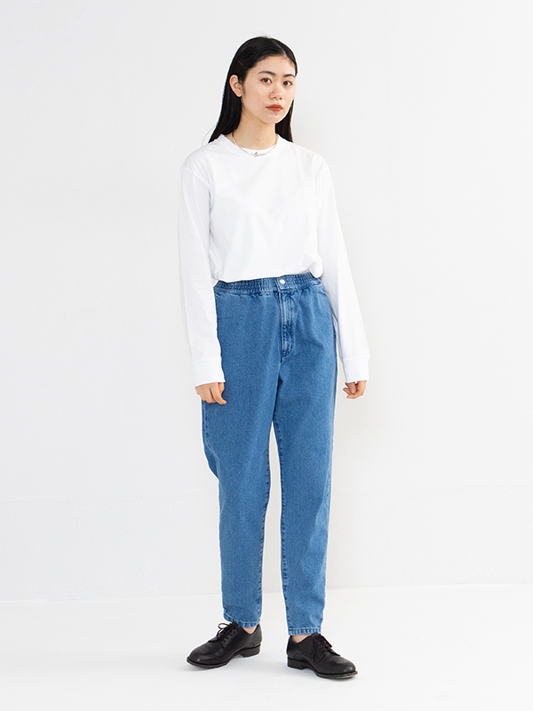 DENIM TAPERED PANTS-デニムテーパードパンツ-HYKE（ハイク）通販| st company