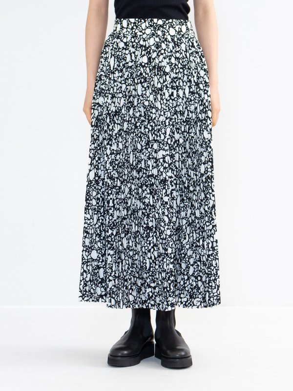 フルオーダー HYKE ハイク PEBBLE PRINTED SKIRT 2023ss