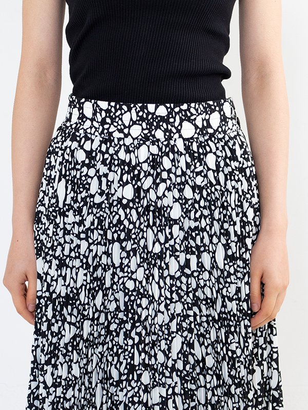 PEBBLE PRINTED SKIRT-ペブルプリントスカート-HYKE（ハイク）通販| st